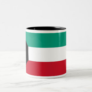 Kuwait flagga Två-Tonad mugg