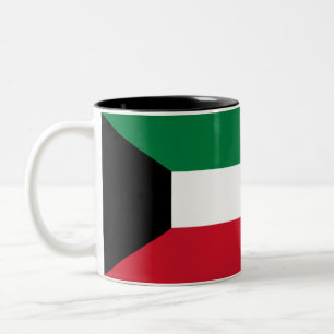 Kuwait flagga Två-Tonad mugg