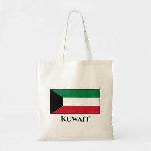 Kuwait Flagga Tygkasse