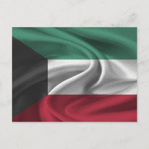 Kuwait Flagga Vykort