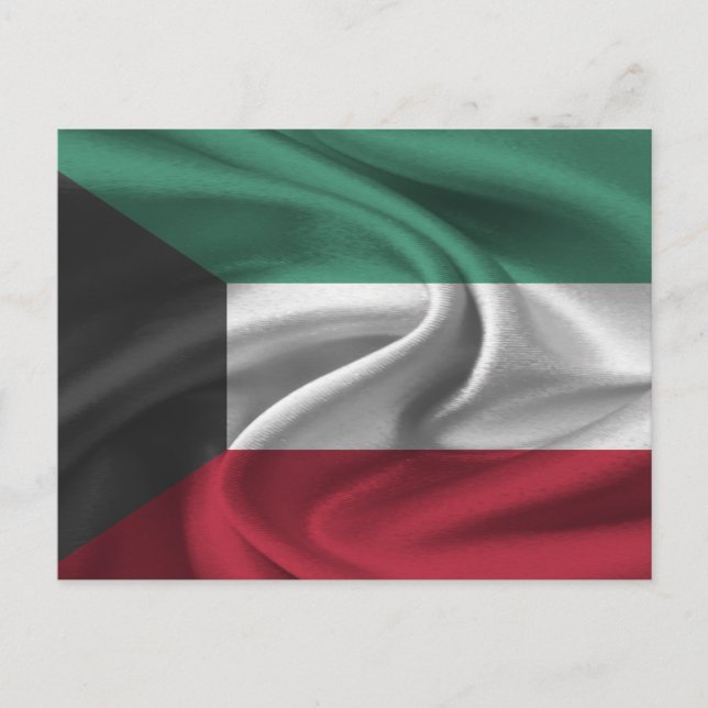 Kuwait Flagga Vykort (Framsida)
