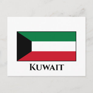 Kuwait Flagga Vykort