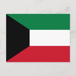Kuwait Flagga vykort