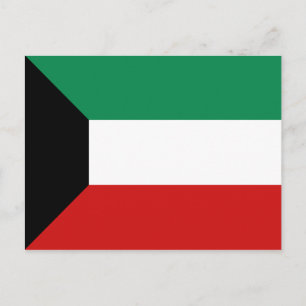 Kuwait Flagga vykort