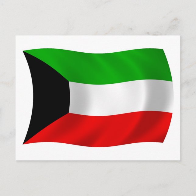 Kuwait Flagga vykort (Framsida)