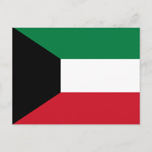 Kuwait flagga vykort