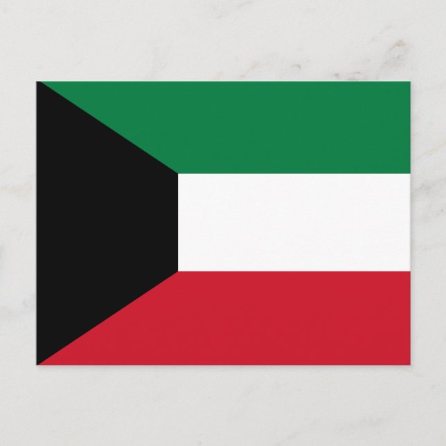 Kuwait flagga vykort (Framsida)