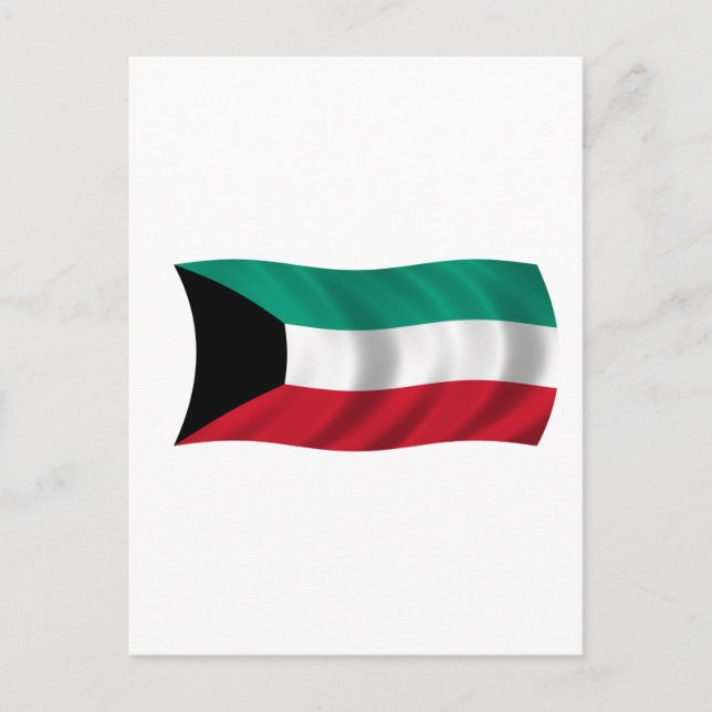 Kuwait flagga vykort (Framsida)