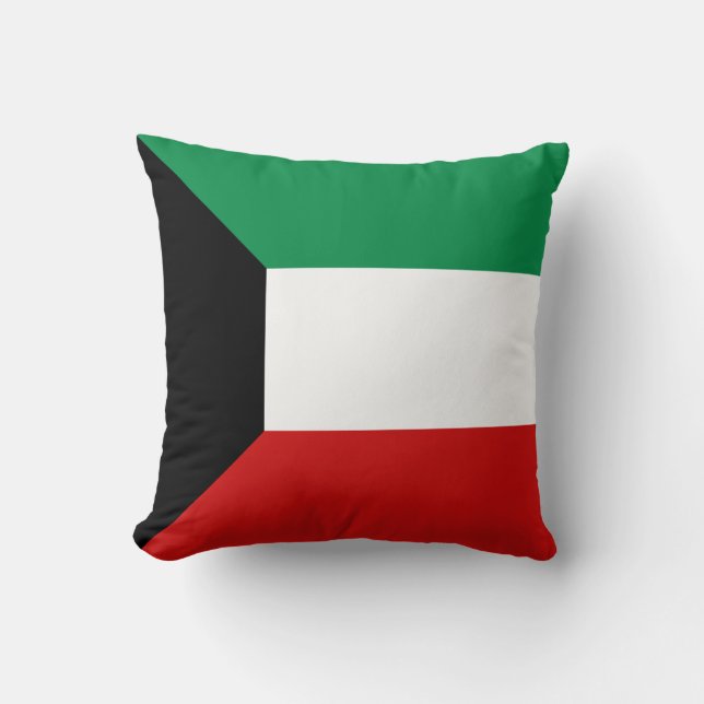 Kuwait Flagga x Flagga Pillow Kudde (Framsida)