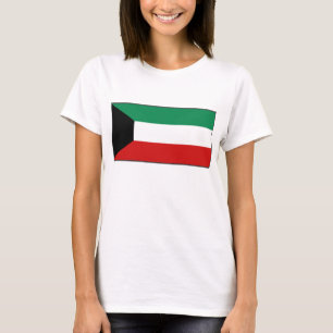 Kuwait Flagga x Karta T-Shirt