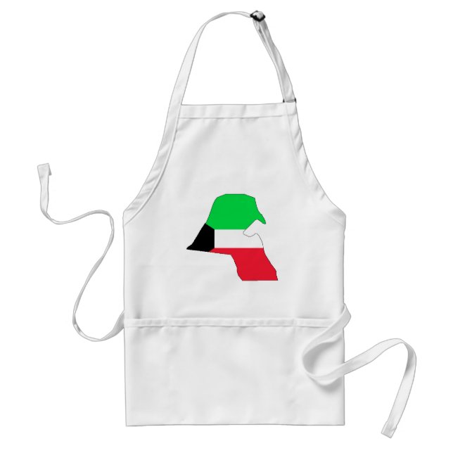 Kuwait flaggakarta förkläde (Framsidan)