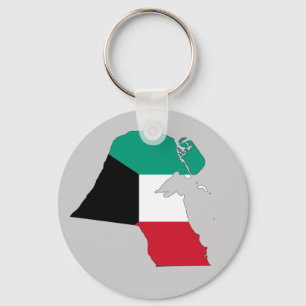 Kuwait flaggakarta nyckelring