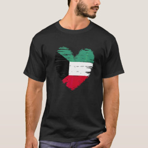 Kuwait Heart Kuwaiti Flagga Kuwaiti Pride T Shirt