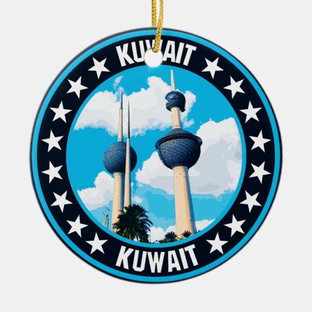 Kuwait Julgransprydnad Keramik (Framsidan)