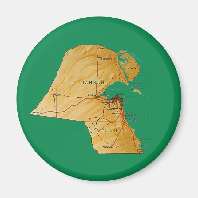 Kuwait Kartmagnet Magnet (Framsidan)