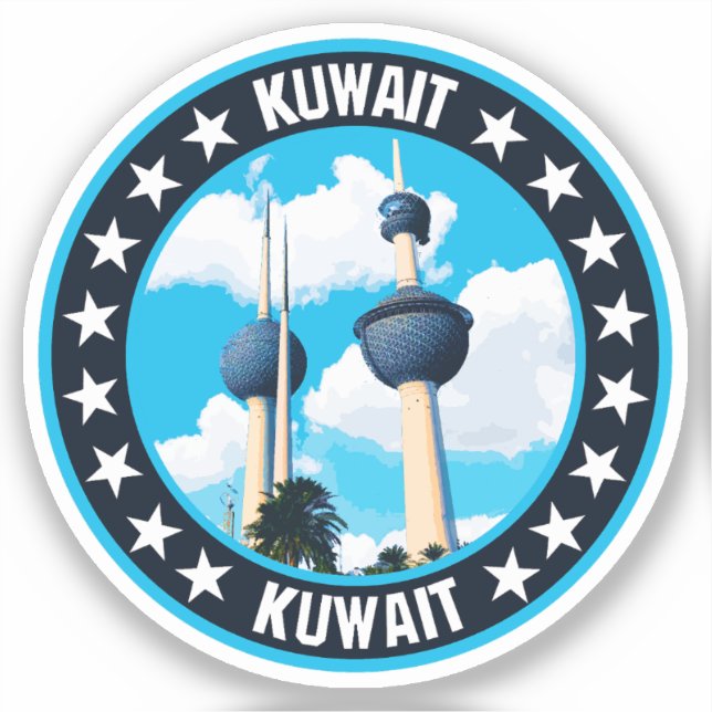 Kuwait Klistermärken (Framsida)