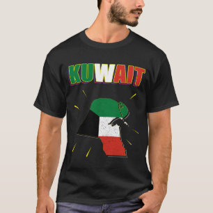 Kuwait, Kuwait karta, Flagga av Kuwait, Kuwait Fla T Shirt