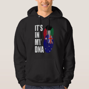 Kuwait och Australian Mix Dna Heritage Flagga Hoodie