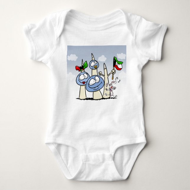 Kuwait-T-skjorta T-shirt (Framsida)