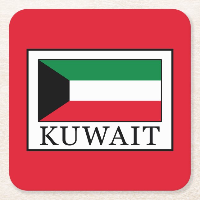 Kuwait Underlägg Papper Kvadrat (Framsidan)