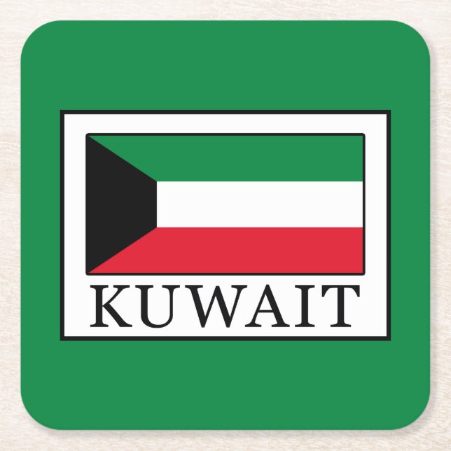 Kuwait Underlägg Papper Kvadrat (Framsidan)