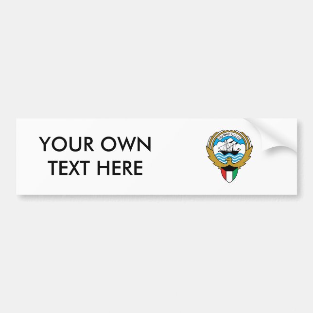 Kuwait vapensköld bildekal (Framsidan)