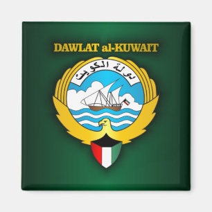 Kuwait vapensköld magnet