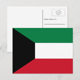 Kuwaitisk flagga, Kuwaits flagga Vykort