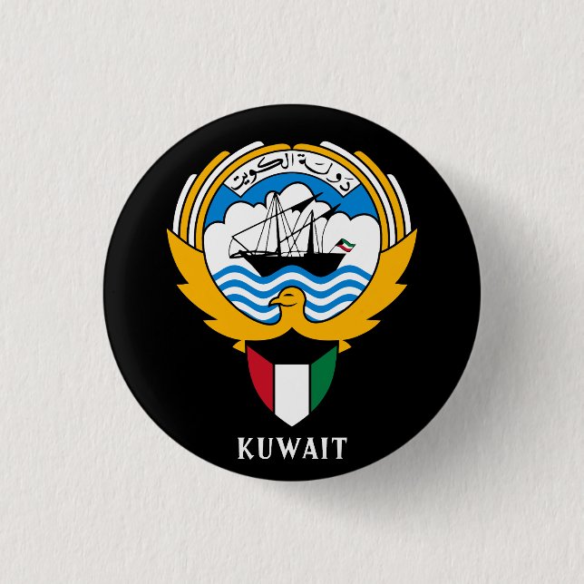 Kuwaits emblem knapp (Framsida)