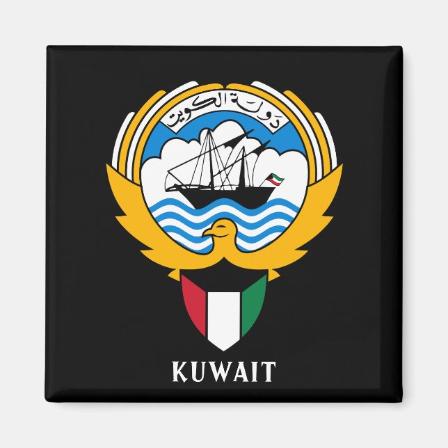 Kuwaits emblem magnet (Framsidan)