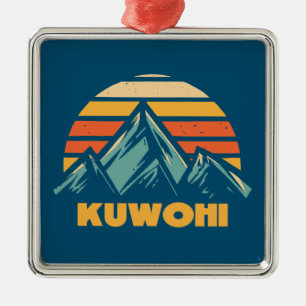 Kuwohi North Carolina Tennessee Retro Turkos Julgransprydnad Metall