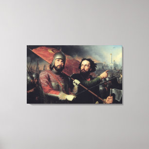 Kuzma Minin & Dmitry Pozharskys medborgare Canvastryck