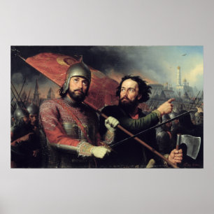 Kuzma Minin & Dmitry Pozharskys medborgare Poster