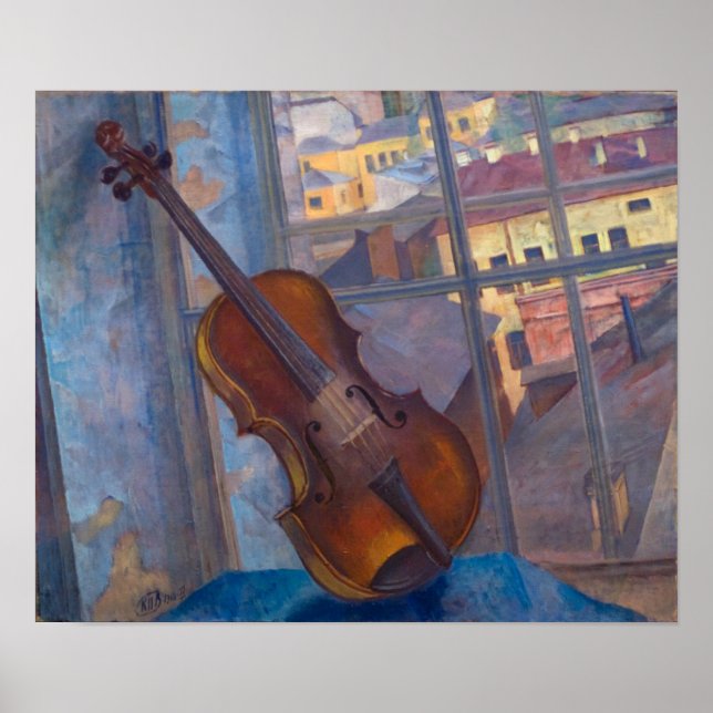 Kuzma Petrov-Vodkin - A Violin Poster (Framsidan)