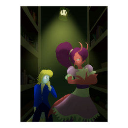 Kuzoura och Crayfish Girl Perfect Poster