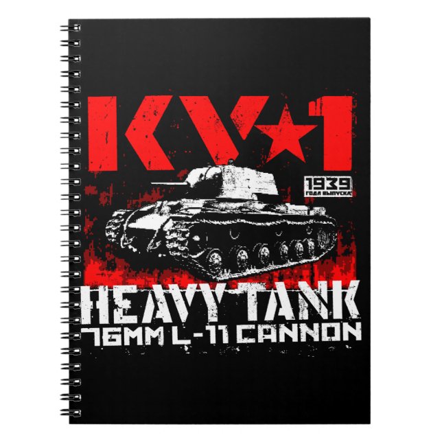 KV-1 Sovjetisk tung tank Anteckningsbok (Framsidan)