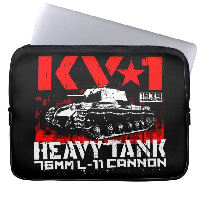 KV-1 Sovjetisk tung tank Laptop Fodral (Framsidan)