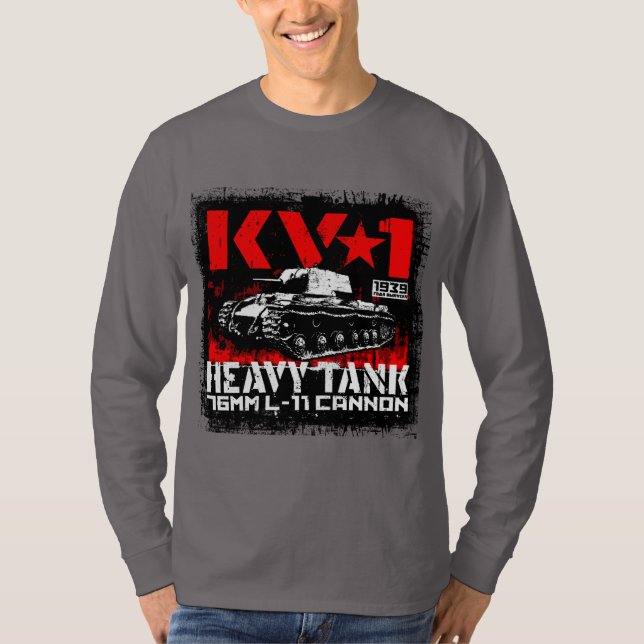KV-1 Sovjetisk tung tank T Shirt (Framsida)