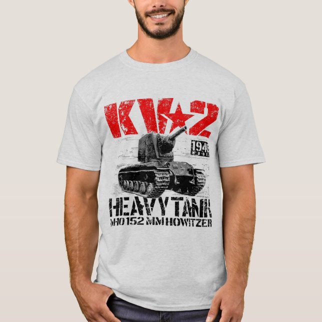 KV-2 Sovjetisk tung tank T Shirt (Framsida)