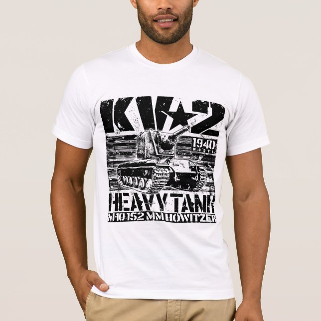 KV-2 Sovjetisk tung tank T Shirt (Framsida)