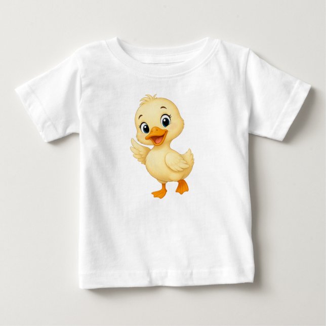 Kvack Kvack! Söt Babyankunge-äventyr T Shirt (Framsida)