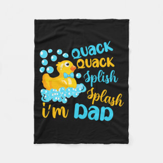 Kvack Kvack Splash Splash Pappa Gummianka Fleecefilt