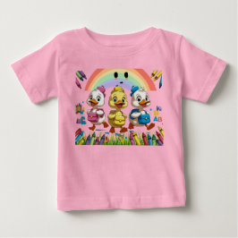 "Kvackar in på förskolan!" – Söt anka tillbaka til T Shirt
