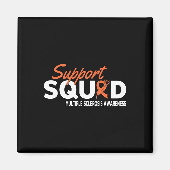 Kvadad Många Sclerosis Awareness Magnet (Framsidan)