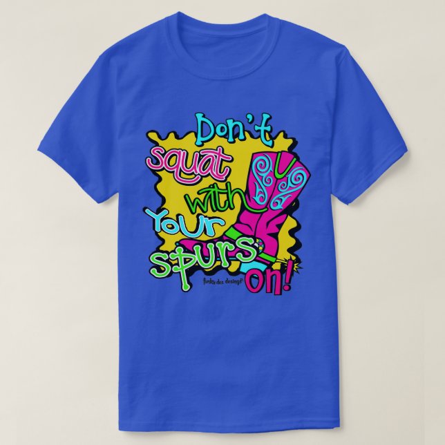 Kvadra inte med handväskan på t shirt (Design framsida)