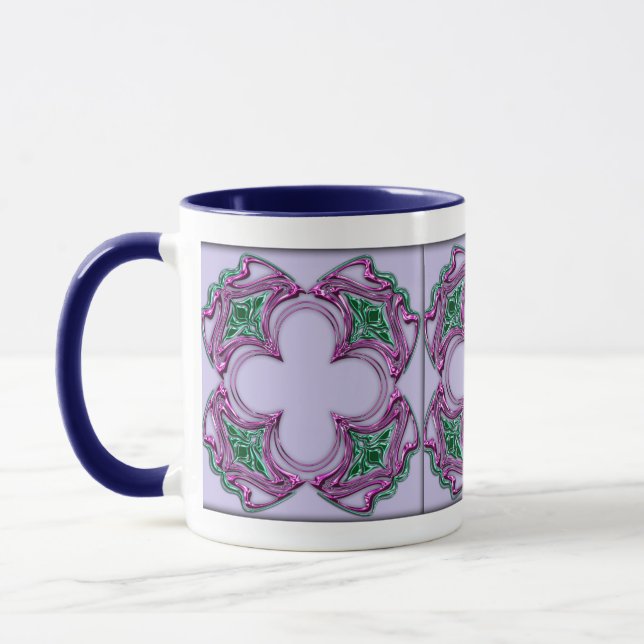 Kvadrat art nouveau 2 mugg (Vänster)
