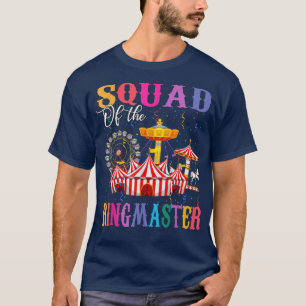 Kvadrat av födelsedag Ringmaster Kids Circus Birth T Shirt
