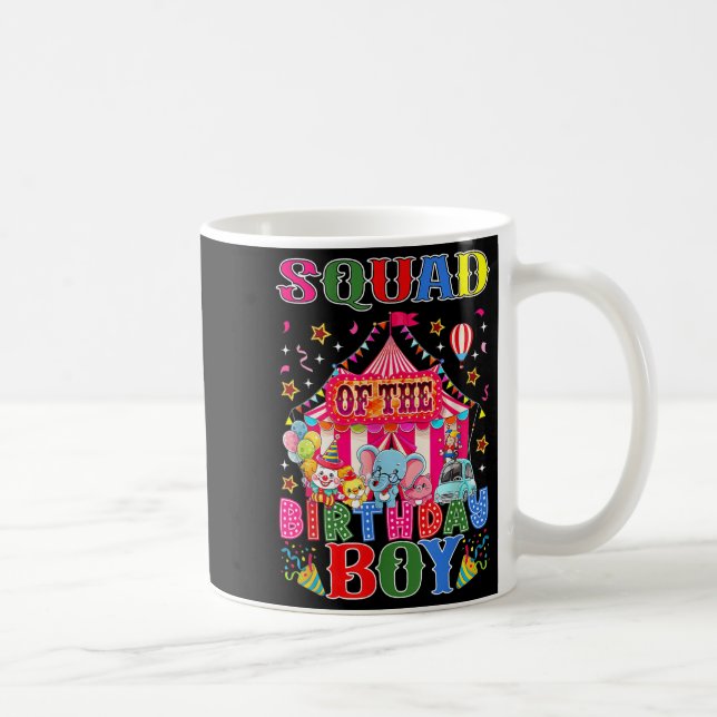 Kvadrat av födelsedagarcirkusens karnival Tema Pa Kaffemugg (Höger)