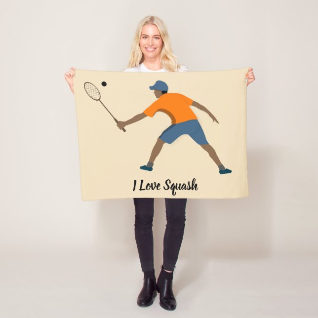 Kvadrat Fleecefilt (På plats)