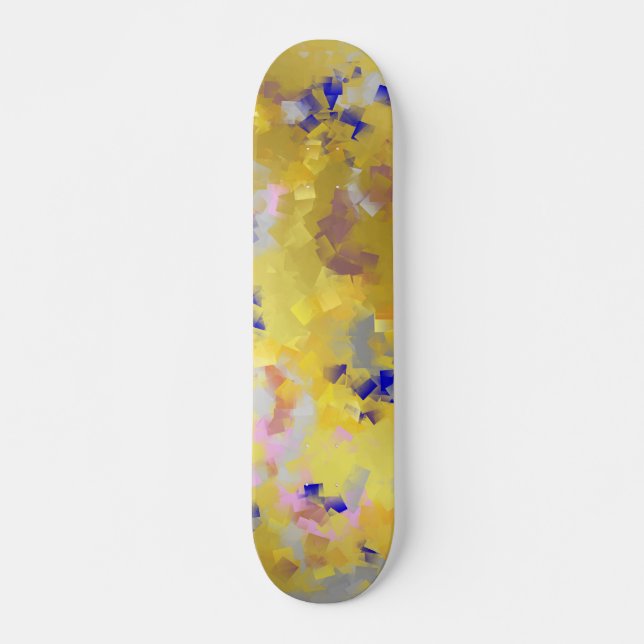 kvadrat, geometriskt, struktur, plaid, check, tyg, mini skateboard bräda 18,5 cm (Framsida)